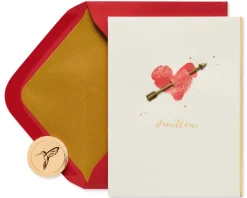 Heart and Arrow Valentine’s Day Greeting Card