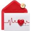 Heart Beat Romantic Valentine’s Day Greeting Card