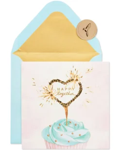 Heart Cupcake Bridal Shower Greeting Card
