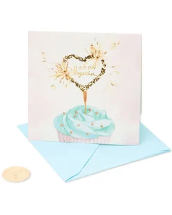 Heart Cupcake Bridal Shower Greeting Card