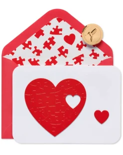 Heart Puzzle Romantic Greeting Card