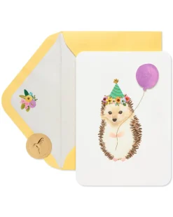 Hedgehog Birthday Greeting Card
