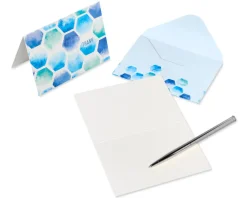 Hexagon Pattern Blank Cards with Envelopes, 14-Count