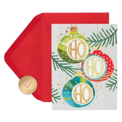 Ho Ho Ho Christmas Boxed Cards with Envelopes, 20-Count