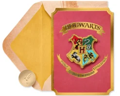 Hogwarts Patch Harry Potter Blank Greeting Card
