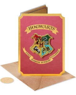 Hogwarts Patch Harry Potter Blank Greeting Card