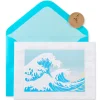 Hokusai Wave Blank Greeting Card