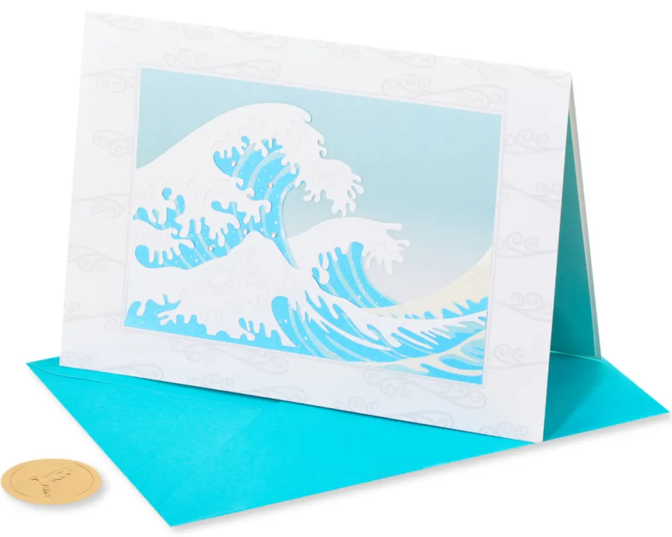 Hokusai Wave Blank Greeting Card