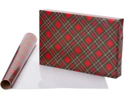 Holiday Chic and Santa’s Best Friends Dog Print Holiday Wrapping Paper Rolls, 2 Rolls