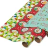 Holiday Friends and Peace on Earth Holiday Wrapping Paper Rolls, 3 Rolls