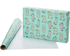 Holiday Friends and Peace on Earth Holiday Wrapping Paper Rolls, 3 Rolls