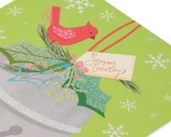 Holiday Jingle Bells Christmas Boxed Cards, 20-Count