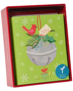 Holiday Jingle Bells Christmas Boxed Cards, 20-Count