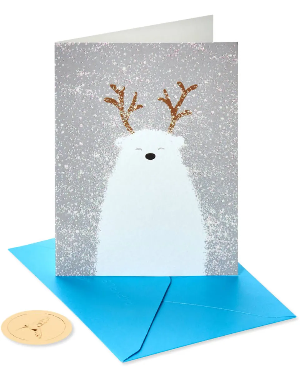 Holiday Polar Bear Holiday Boxed Cards, 20-Count