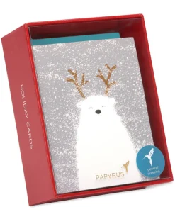 Holiday Polar Bear Holiday Boxed Cards, 20-Count