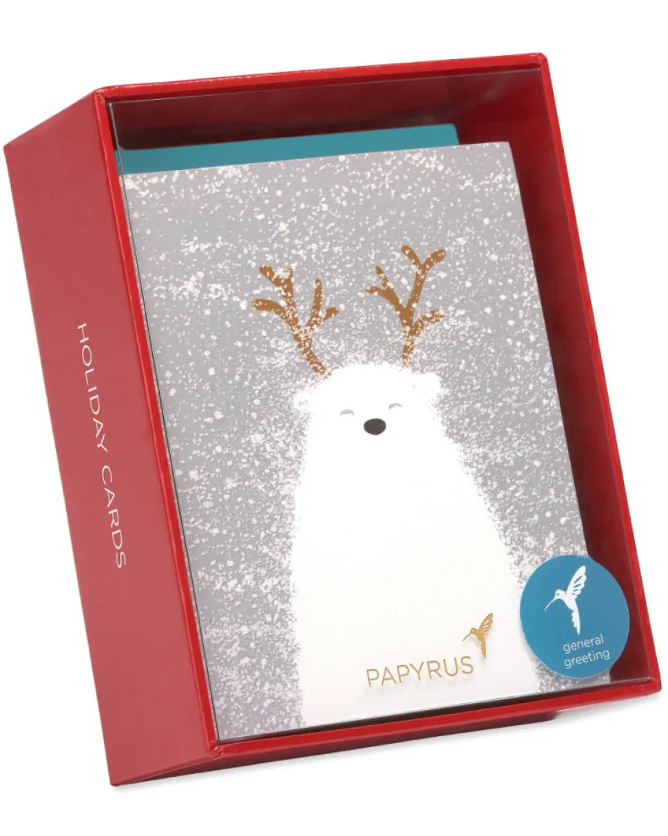 Holiday Polar Bear Holiday Boxed Cards, 20-Count