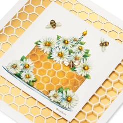 Honeybees Blank Birthday Greeting Card – Designed by Bella Pilar