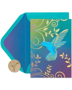 Hummingbird Boxed Blank Note Cards, 12-Count