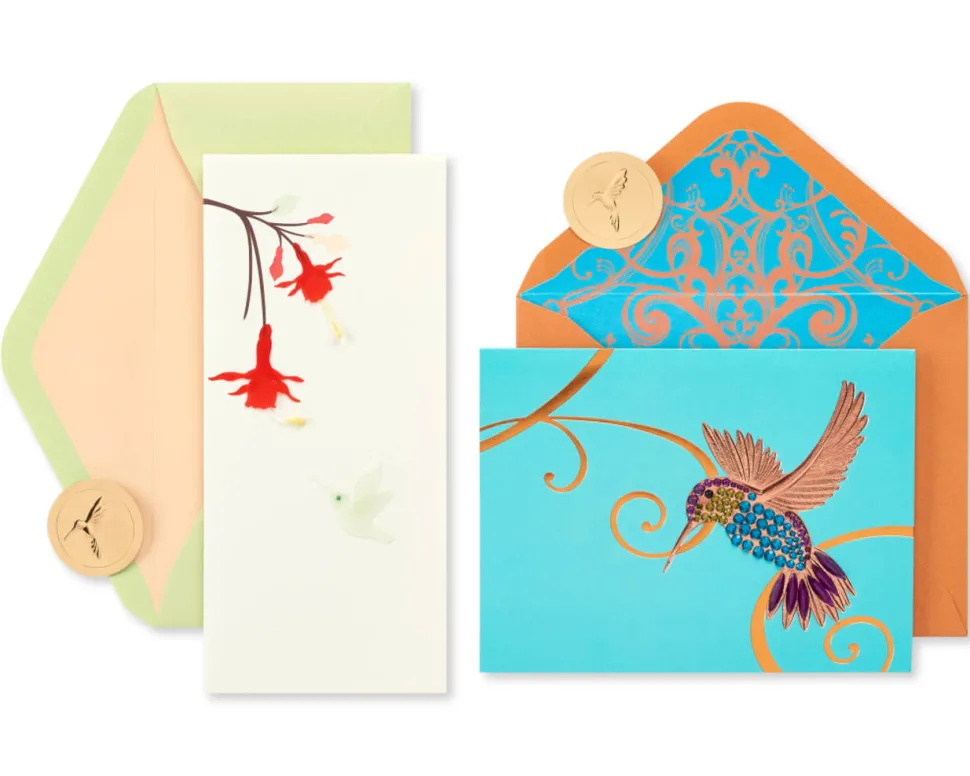 Hummingbirds Blank Greeting Card Bundle, 2-Count