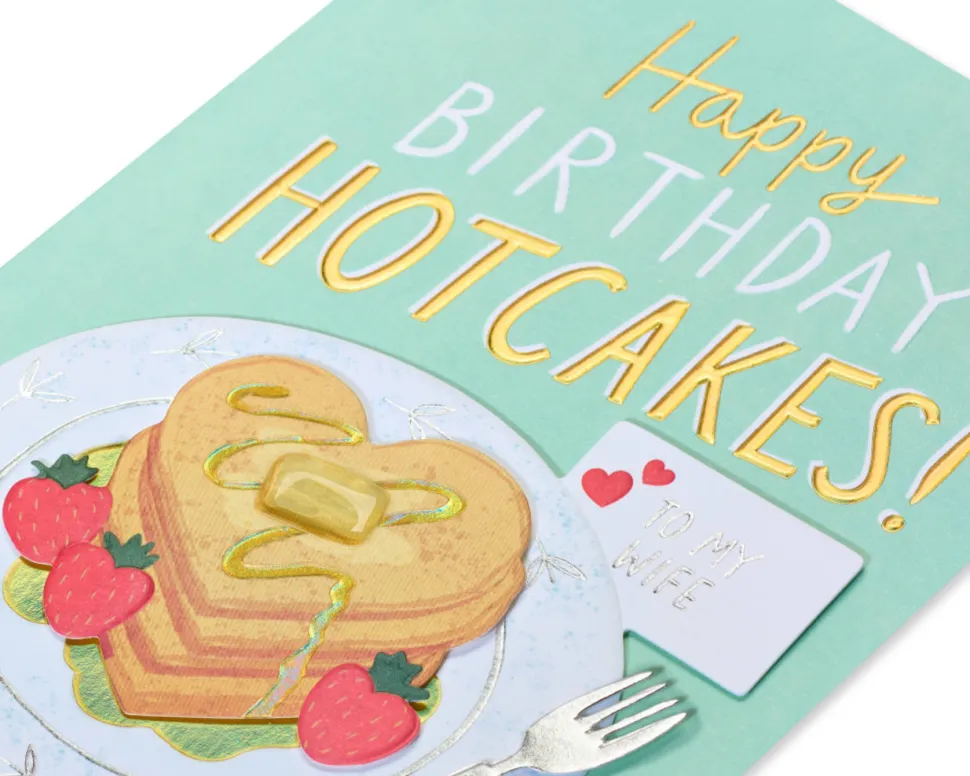 I Flipping Love You Birthday Greeting Card for Wife
