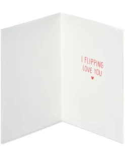 I Flipping Love You Birthday Greeting Card for Wife