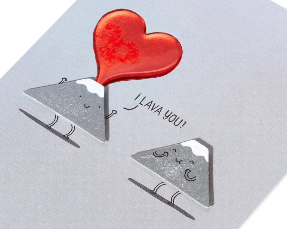 I Lava You Romantic Greeting Card