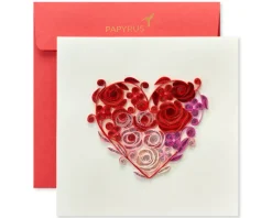 I Love You Romantic Valentine’s Day Quilling Greeting Card