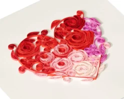 I Love You Romantic Valentine’s Day Quilling Greeting Card