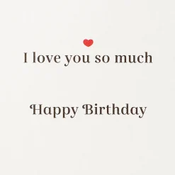 I Love You So Much Birthday Greeting Card for Husband