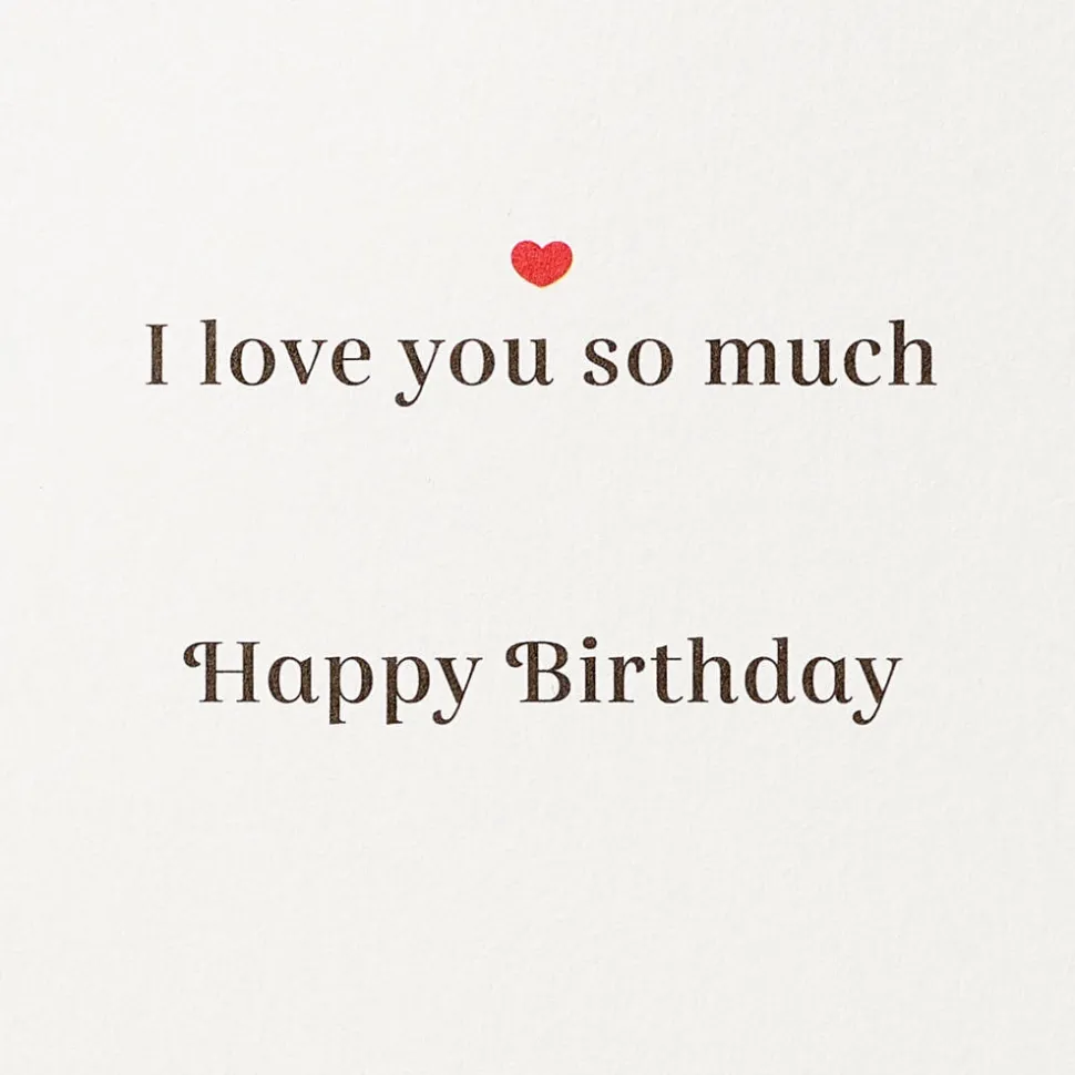I Love You So Much Birthday Greeting Card for Husband