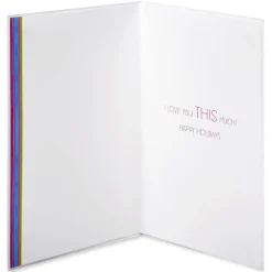 I Love You THIS Much Christmas Greeting Card for Grandpa