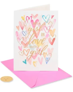 In Love Girls Anniversary Greeting Card