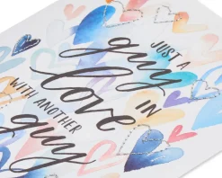 In Love Guys Anniversary Greeting Card