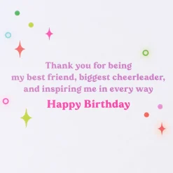 Inspiring Me Birthday Greeting Card for Sister