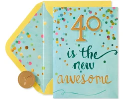 40 Is The New Awesome 40th Birthday Greeting Card