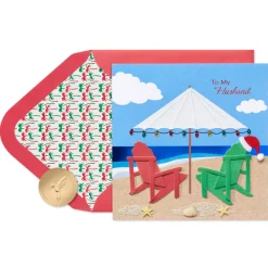 It’s Paradise Christmas Greeting Card for Husband
