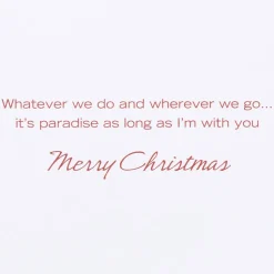 It’s Paradise Christmas Greeting Card for Husband