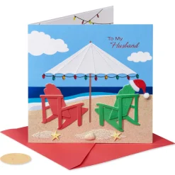 It’s Paradise Christmas Greeting Card for Husband