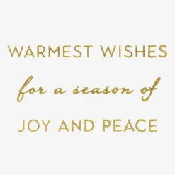 Joy and Peace Christmas Greeting Card