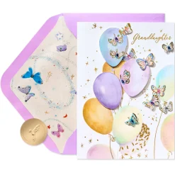 Joy To Our Hearts Birthday Greeting Card for Granddaughter