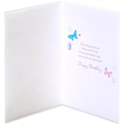 Joy To Our Hearts Birthday Greeting Card for Granddaughter