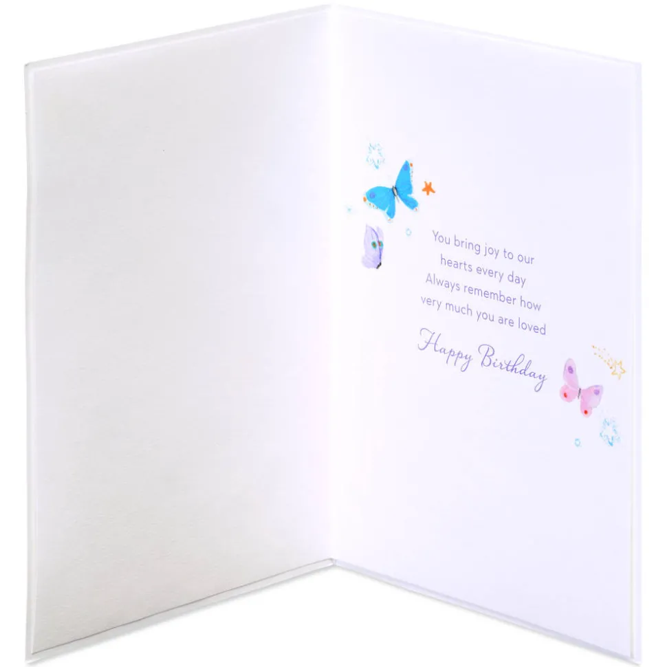 Joy To Our Hearts Birthday Greeting Card for Granddaughter