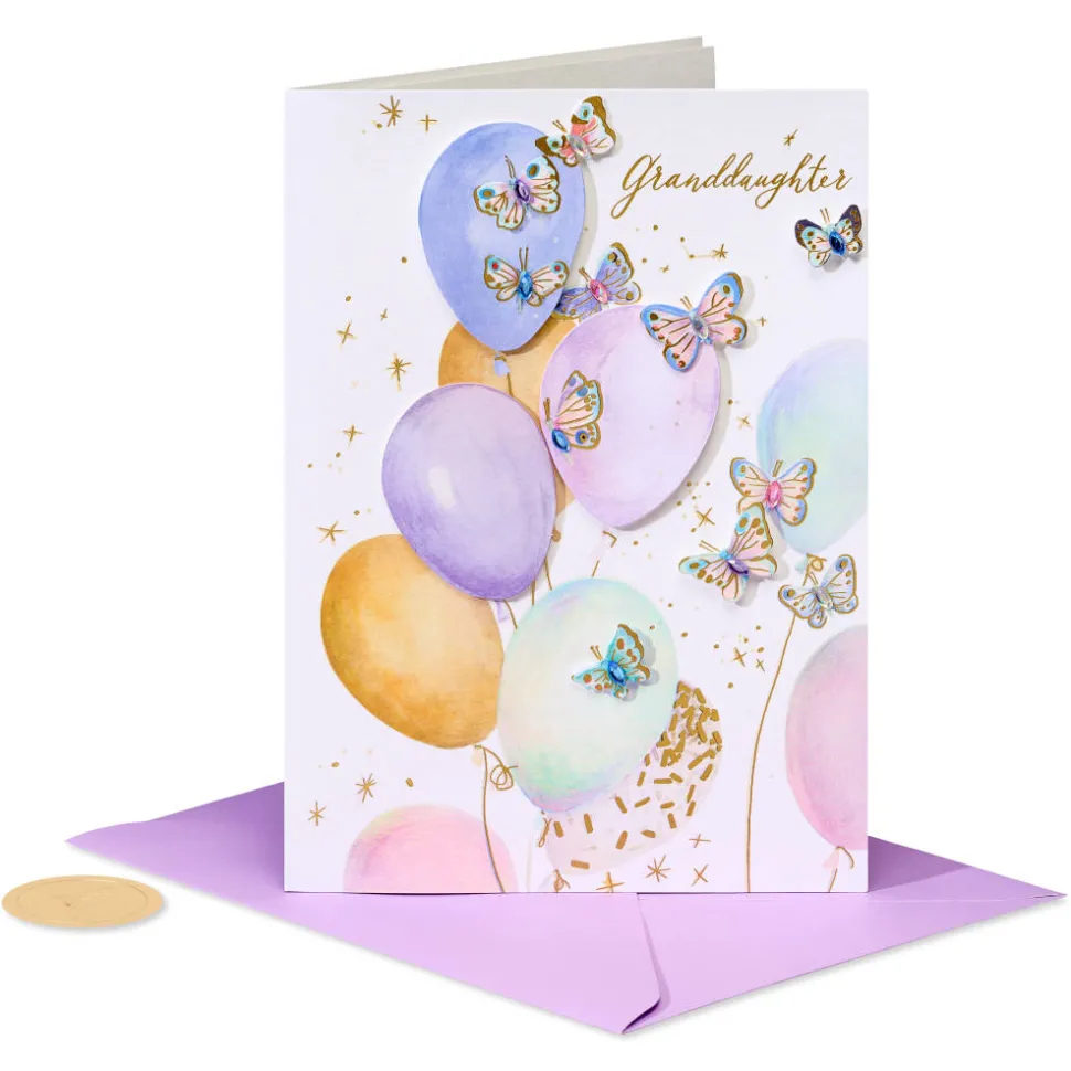 Joy To Our Hearts Birthday Greeting Card for Granddaughter