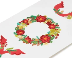Joy Wreath Holiday Boxed Cards, 16-Count