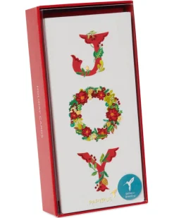 Joy Wreath Holiday Boxed Cards, 16-Count