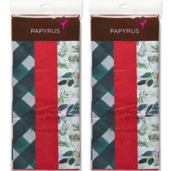 Joyful Tradition Holiday Gift Bags with Tissue Paper, 2 Bags 1 Jumbo 18″, 1 Large 13″, 18 Sheets