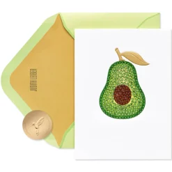 Judith Leiber Avocado Blank Greeting Card