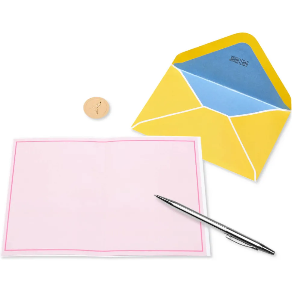 Judith Leiber Gemmed Citrus Blank Greeting Card