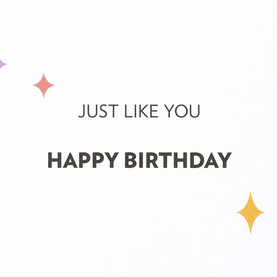 Just Like You Birthday Greeting Card for LGBTQIA+