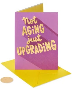 Just Upgrading Funny Birthday Greeting Card